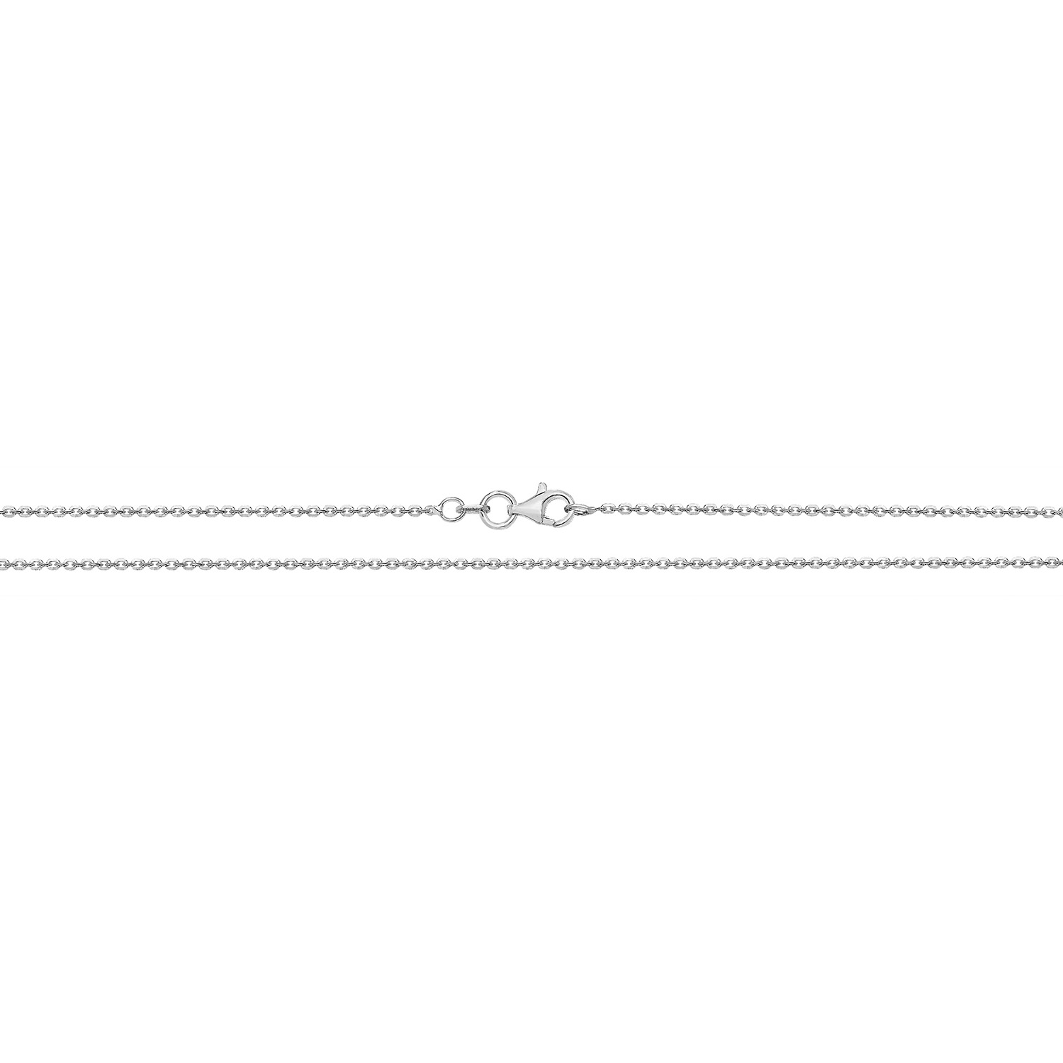 SILVER 20″ SPARKLING ROLO CHAIN